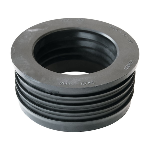 Fernco Schedule 40 4 in. Compression X 3 in. D Compression PVC 5 in. Donut Fitting 1 pk